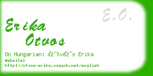 erika otvos business card